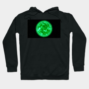 The Sun's Surface - Green Hoodie